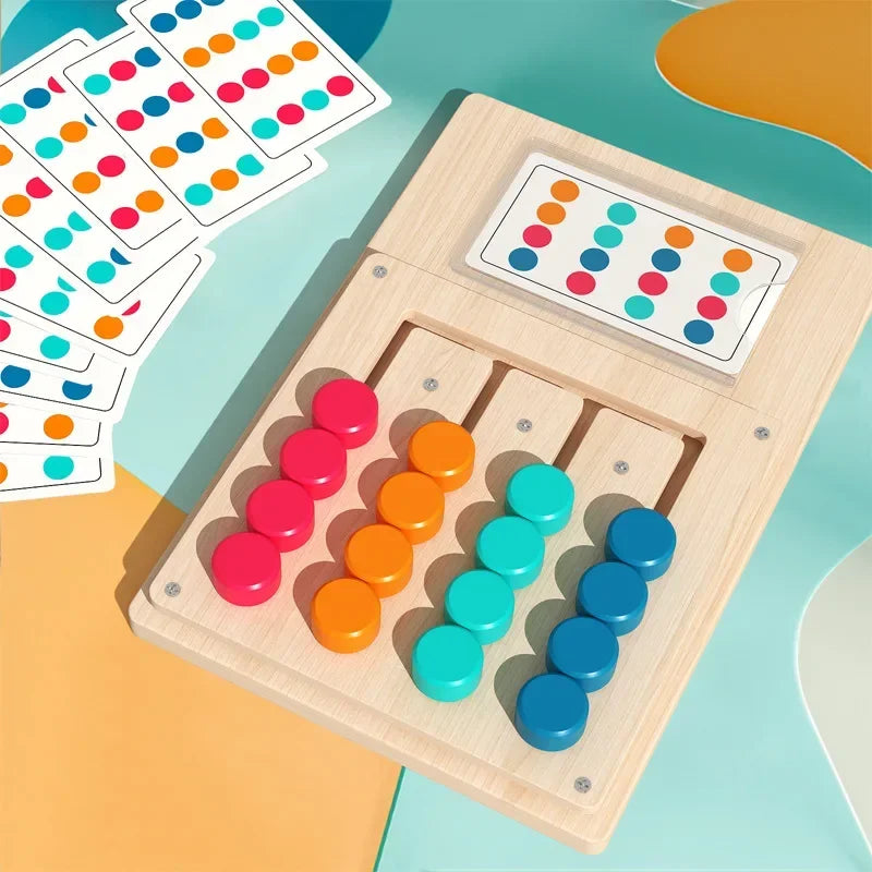 Puzzle Montessori Formes & Couleurs – Jeu Éducatif en Bois