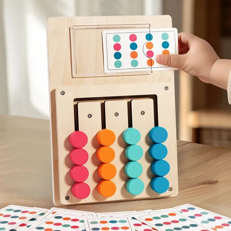Puzzle Montessori Formes & Couleurs – Jeu Éducatif en Bois
