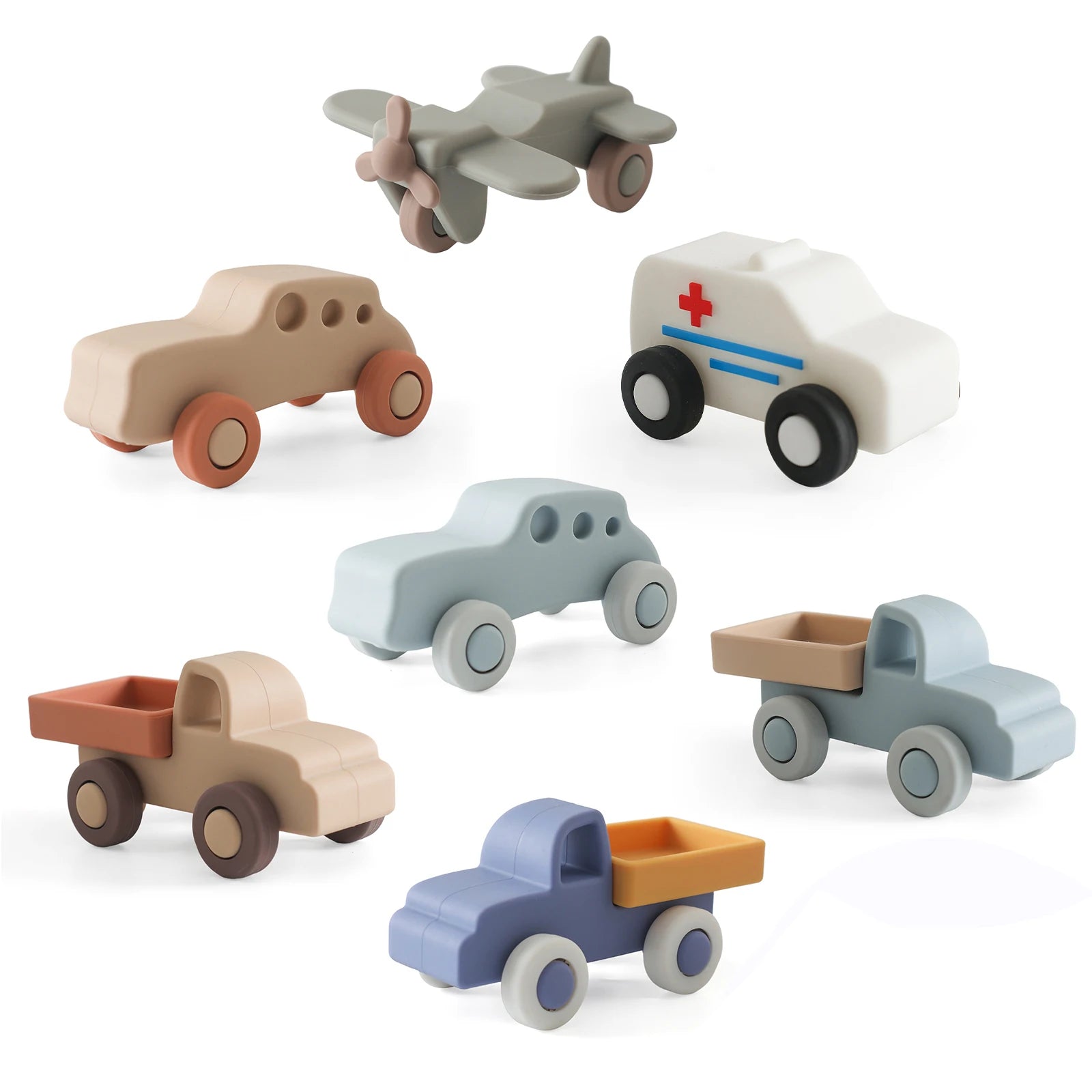 Voiture Montessori en Silicone – Jouet d'Éveil Sensoriel pour Bébé
