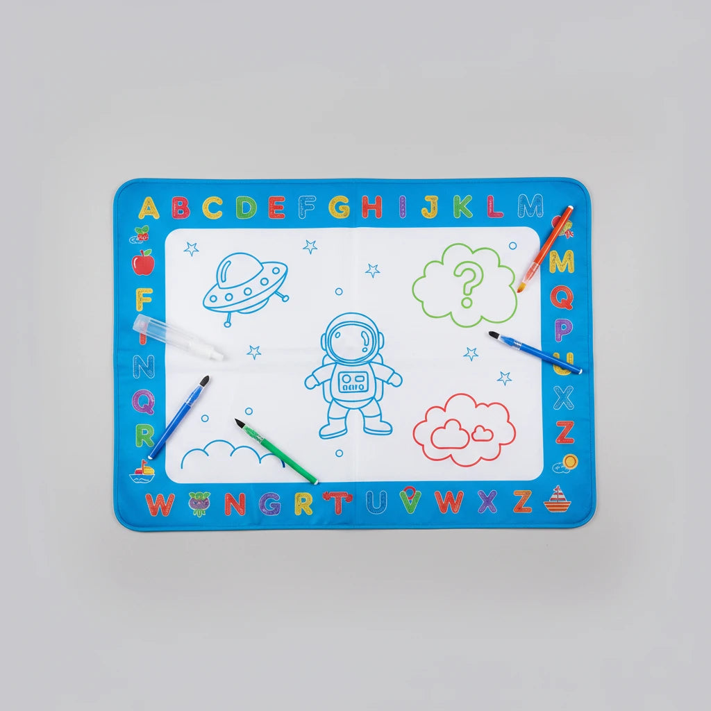 Tapis de Dessin Magique à Eau XXL 100 × 80 cm | Réutilisable, Sans Taches | Dès 3 Ans