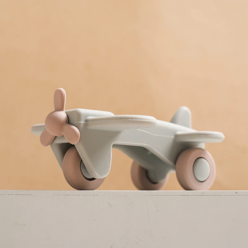 Voiture Montessori en Silicone – Jouet d'Éveil Sensoriel pour Bébé
