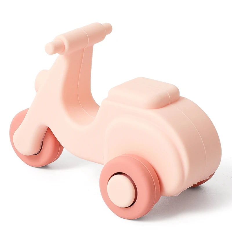 Voiture Montessori en Silicone – Jouet d'Éveil Sensoriel pour Bébé