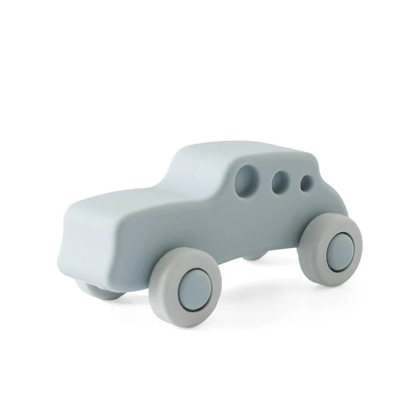 Voiture Montessori en Silicone – Jouet d'Éveil Sensoriel pour Bébé