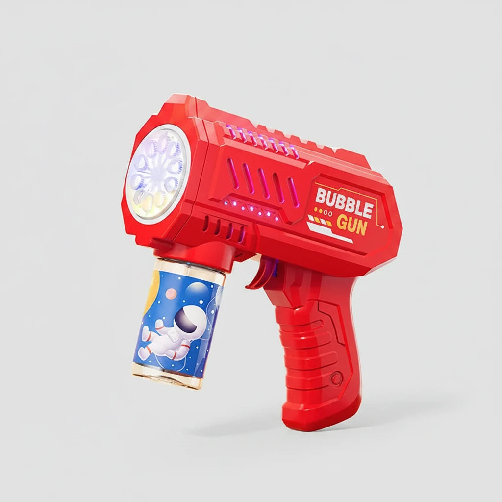 Pistolet à Bulles Automatique Lumineux pour Enfants