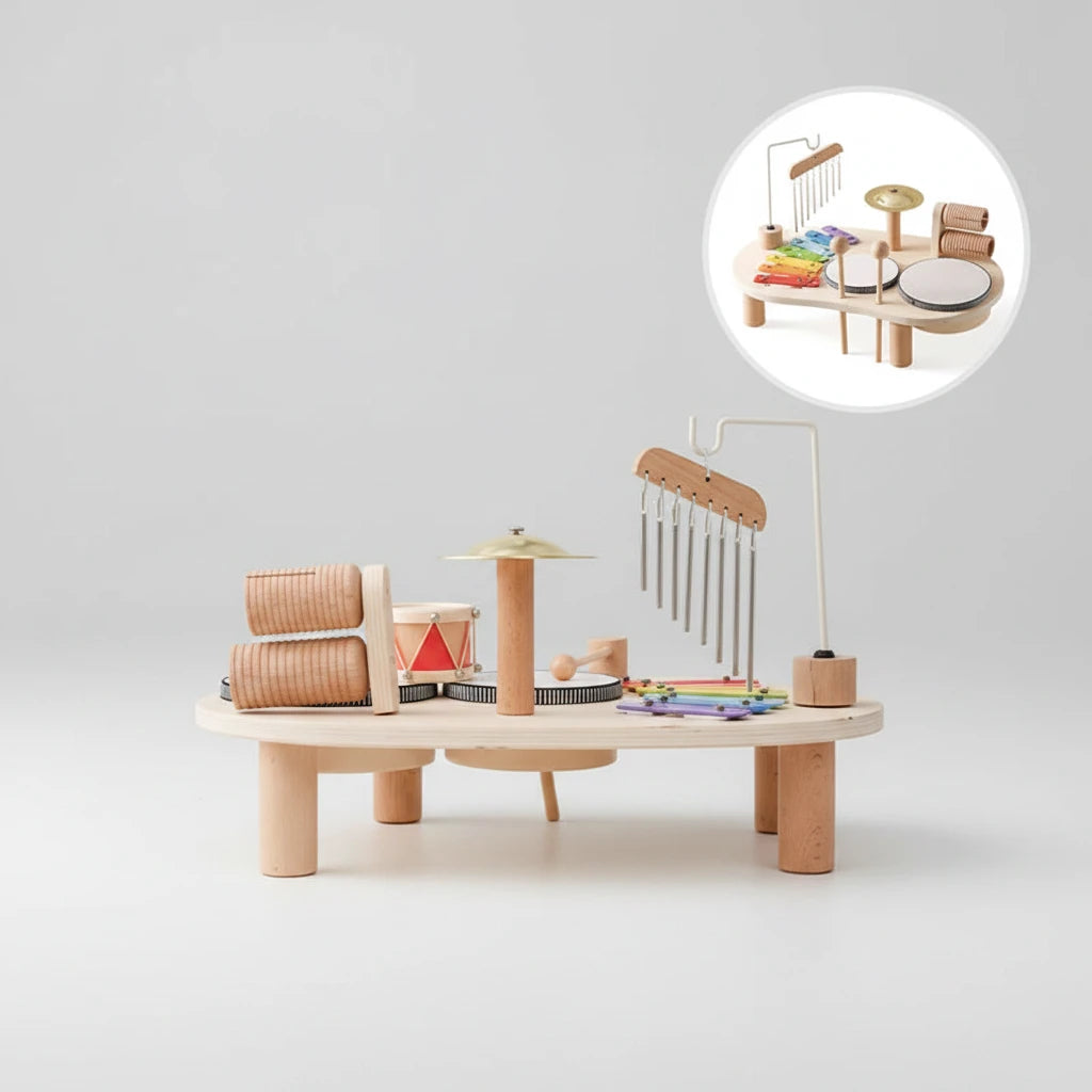 Baby Educational Toys Wooden Aeolian Bells Montessori Children's Musical Toys Xylophone Newborn Birthday Gifts Music Table Toys