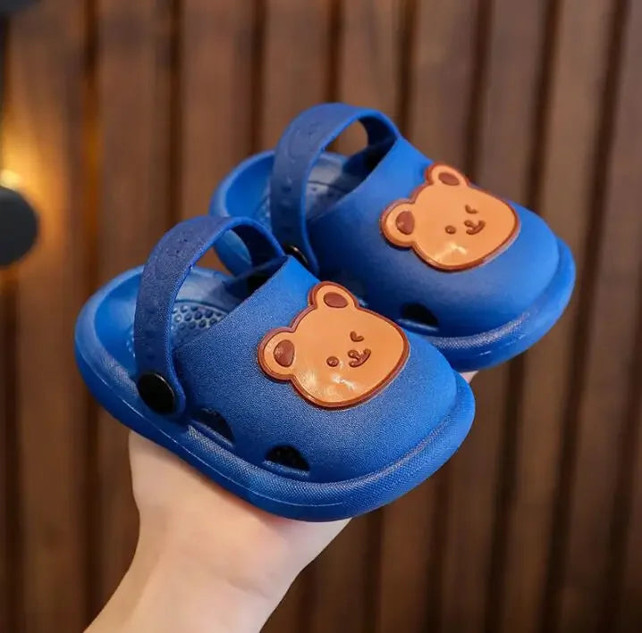 Anti-Slip Bear Baby Sandals – First Steps | Girl & Boy
