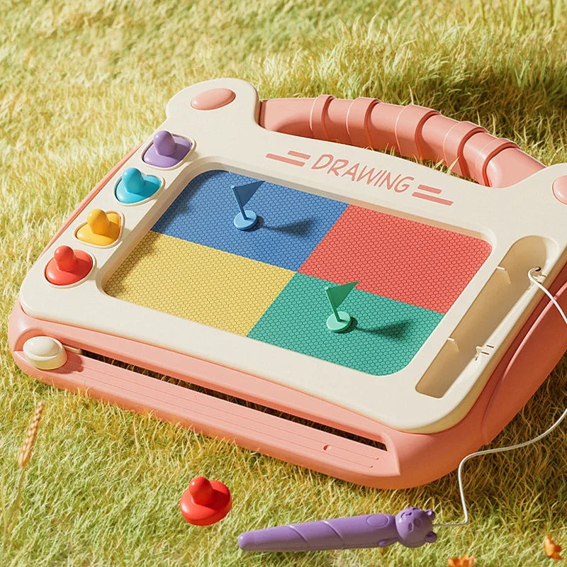 Tableau de dessin magnétique pour enfants | Ardoise magique Montessori | Tablette d'écriture et de dessin réutilisable | Jouet éducatif avec puzzle | Cadeau pour bébés, tout-petits et enfants