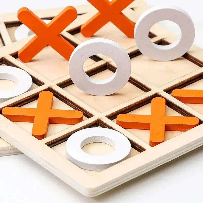 Jeu d'Échecs Montessori en Bois – Jeu de Réflexion Éducatif pour Enfants | Puzzle de Logique et Stratégie | Développe la Concentration | Dès 3 Ans