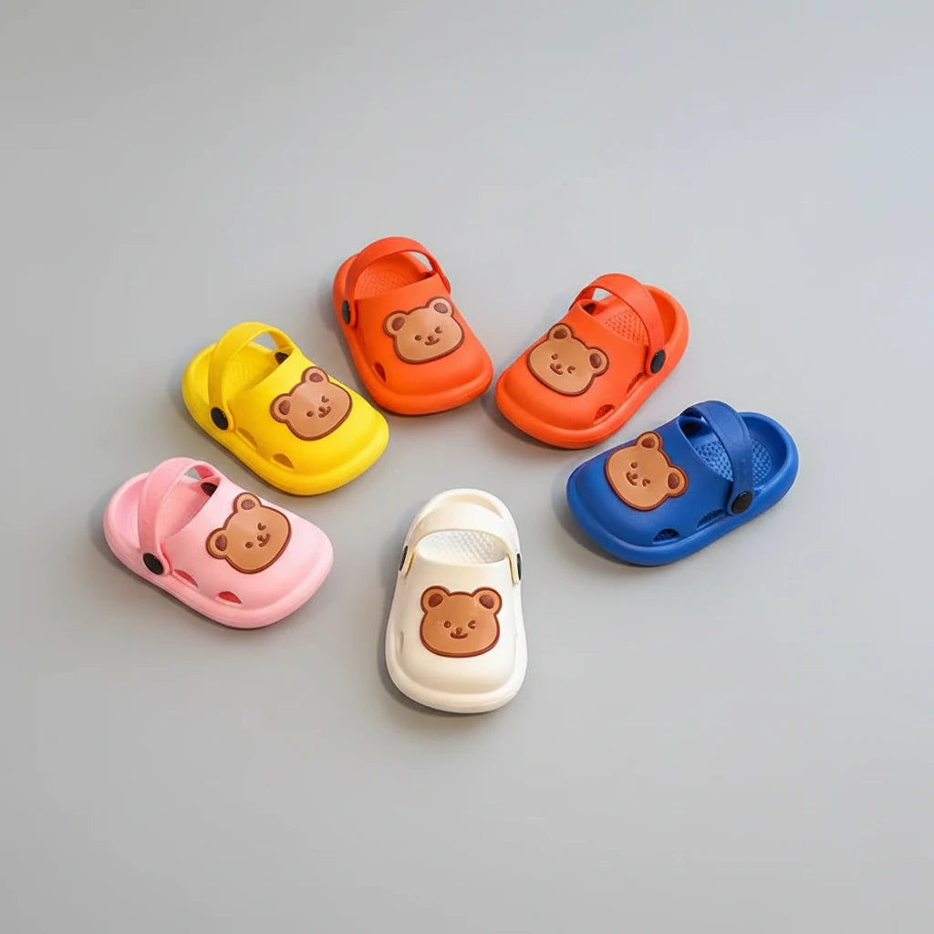 Anti-Slip Bear Baby Sandals – First Steps | Girl & Boy