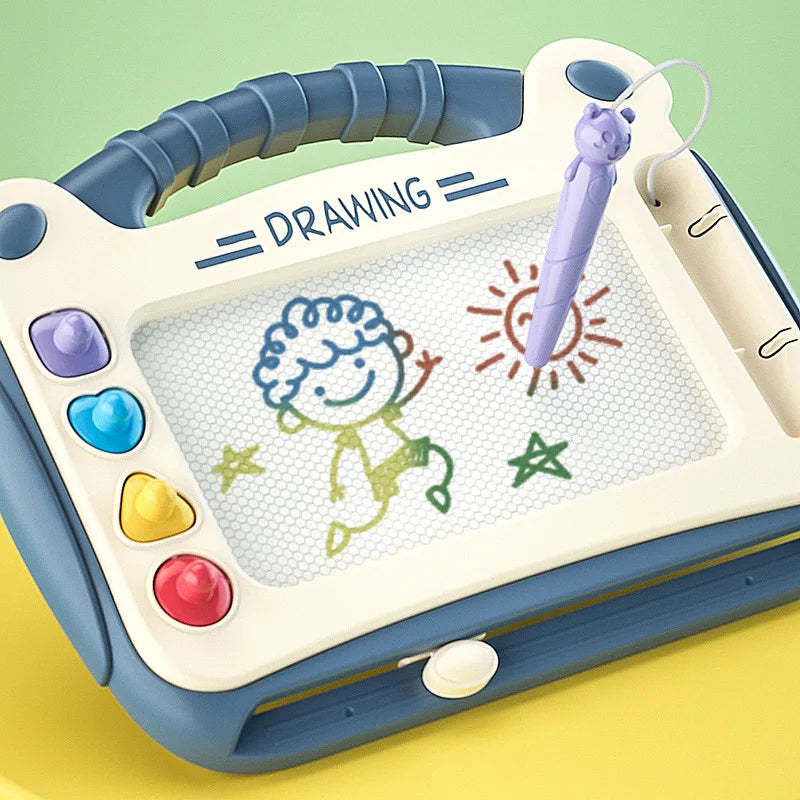 Tableau de dessin magnétique pour enfants | Ardoise magique Montessori | Tablette d'écriture et de dessin réutilisable | Jouet éducatif avec puzzle | Cadeau pour bébés, tout-petits et enfants