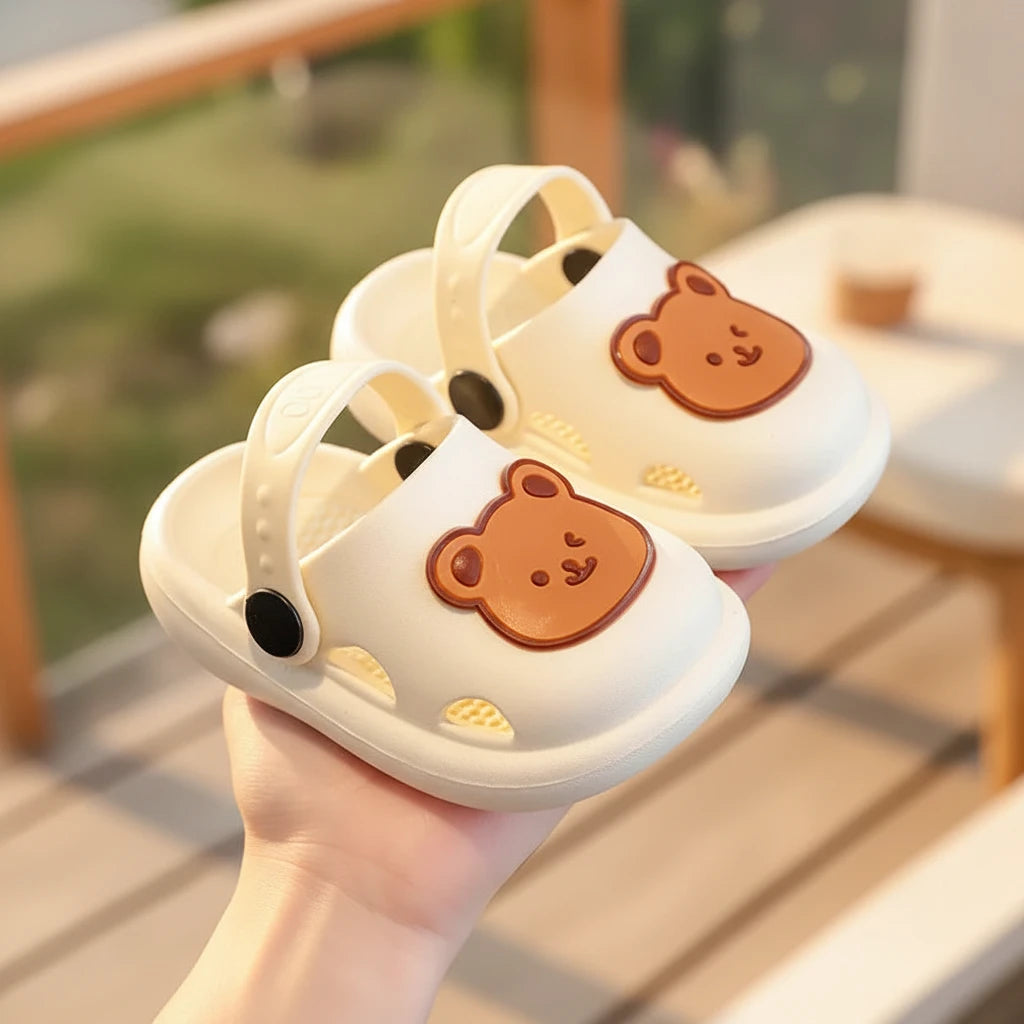 Anti-Slip Bear Baby Sandals – First Steps | Girl & Boy