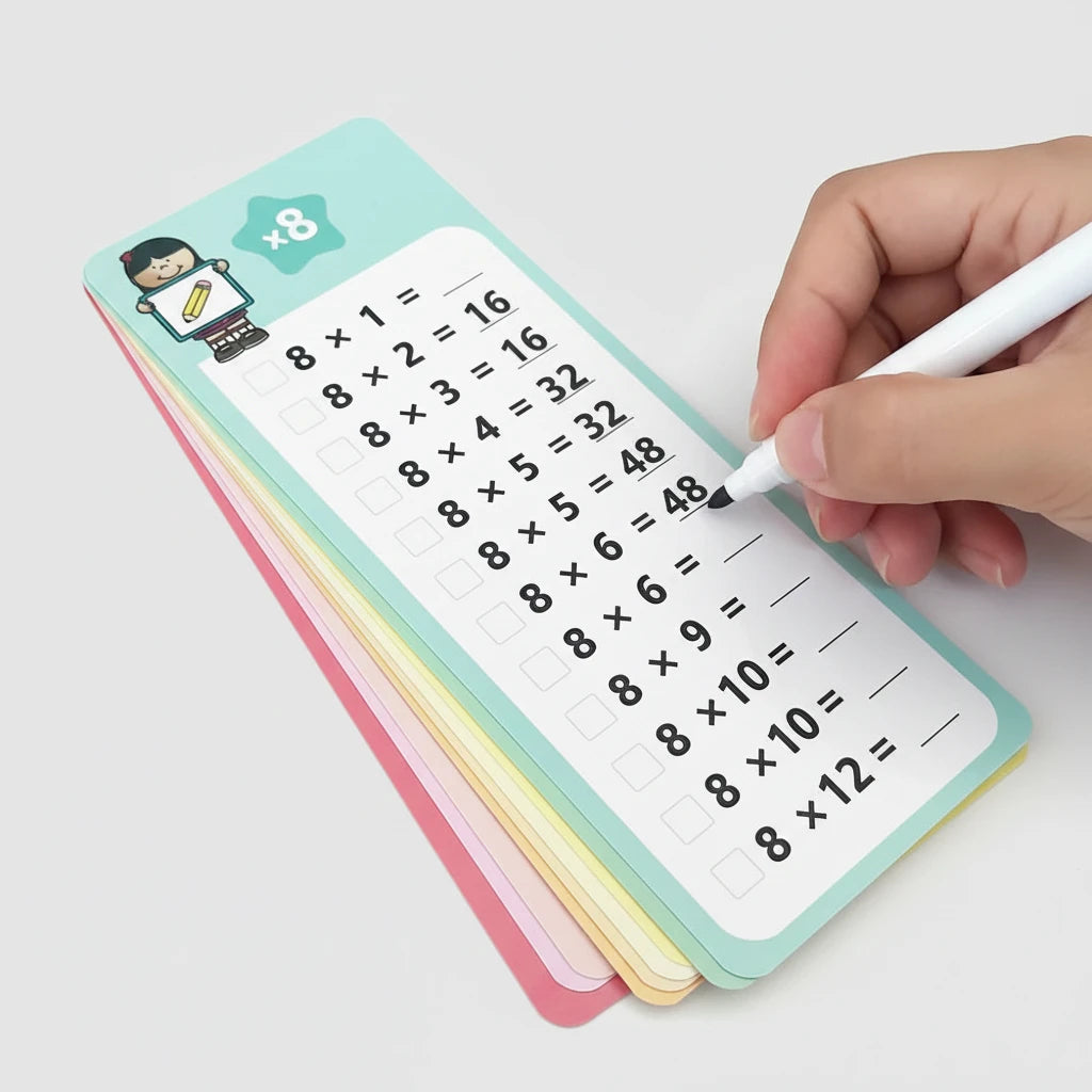 Cartes de Multiplication Montessori 0 à 12 – Jeu Éducatif de Mathématiques avec Auto-Contrôle | Apprentissage des Tables de Multiplication | Dès 6 Ans