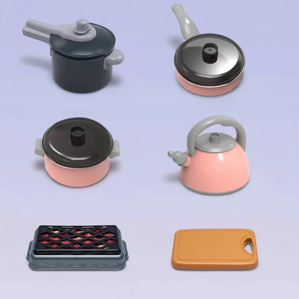 Dinette Enfant Complète – Kit de Cuisine avec 92, 69 ou 59 Accessoires | Le Cadeau Idéal pour les Petits Chefs