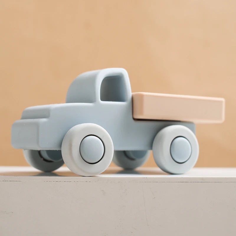 Voiture Montessori en Silicone – Jouet d'Éveil Sensoriel pour Bébé