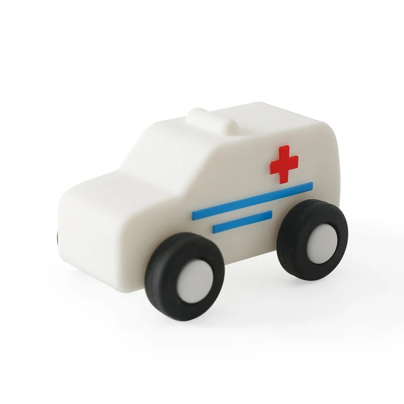 Voiture Montessori en Silicone – Jouet d'Éveil Sensoriel pour Bébé