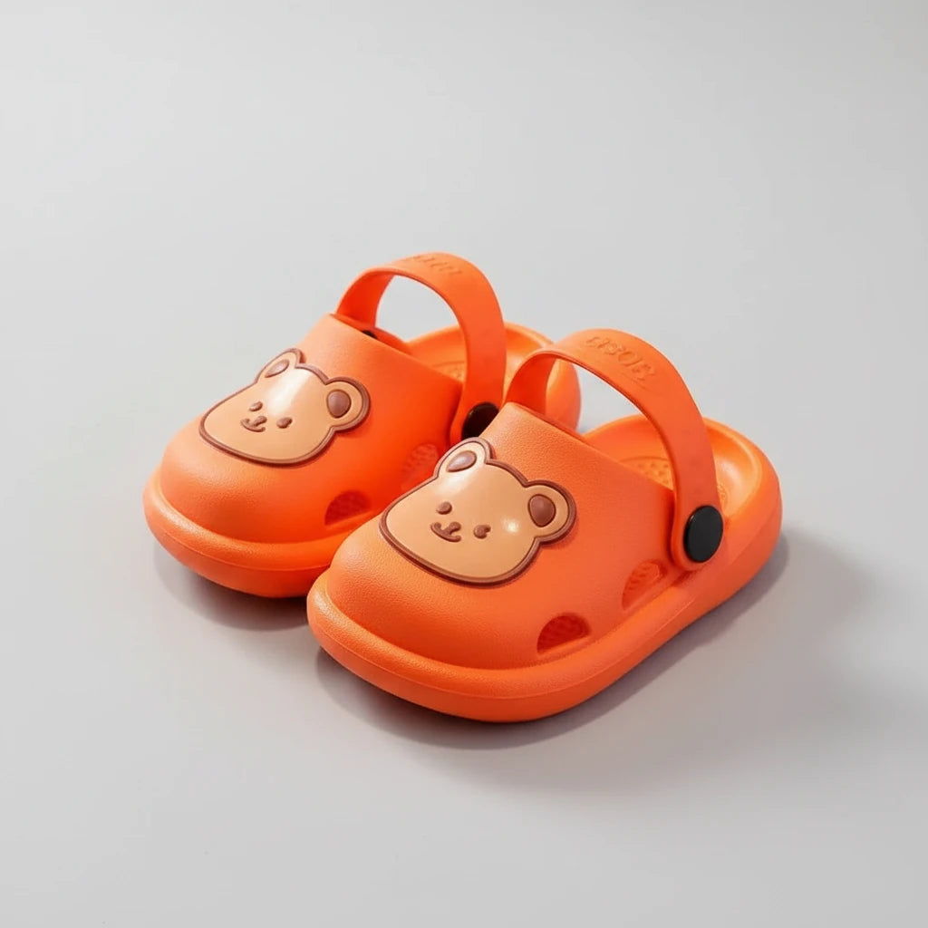 Sandales bébé Petit Trésor Ourson antidérapantes, en caoutchouc, pour premiers pas, adaptées pour fille et garçon.