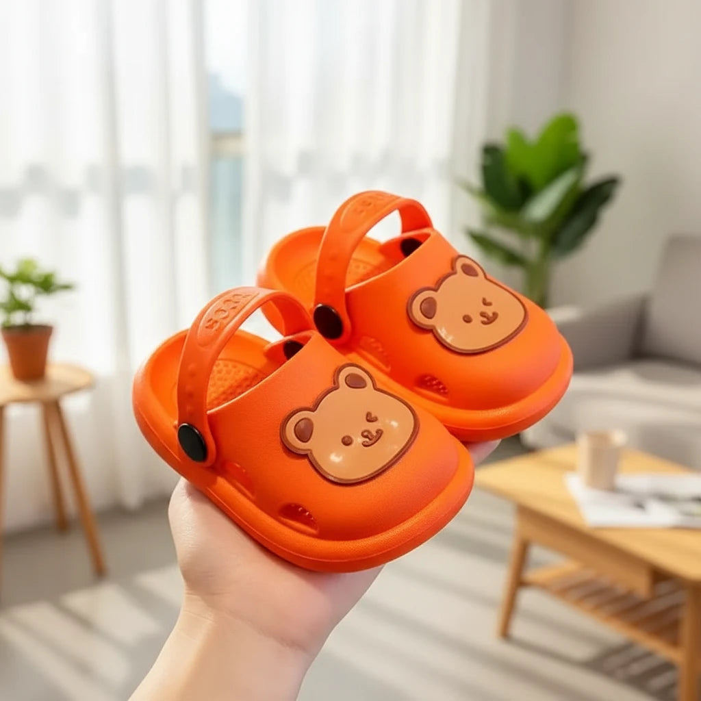 Anti-Slip Bear Baby Sandals – First Steps | Girl & Boy