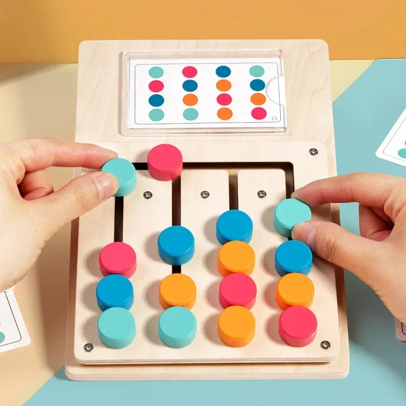 Puzzle Montessori Formes & Couleurs – Jeu Éducatif en Bois