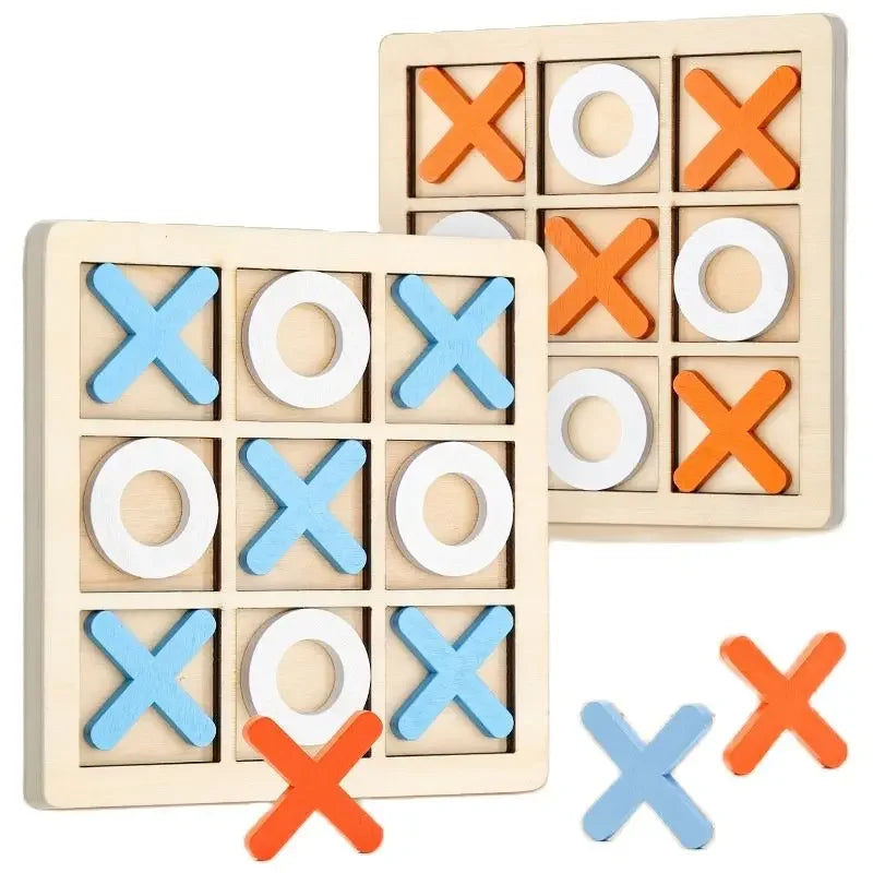 Jeu d'Échecs Montessori en Bois – Jeu de Réflexion Éducatif pour Enfants | Puzzle de Logique et Stratégie | Développe la Concentration | Dès 3 Ans