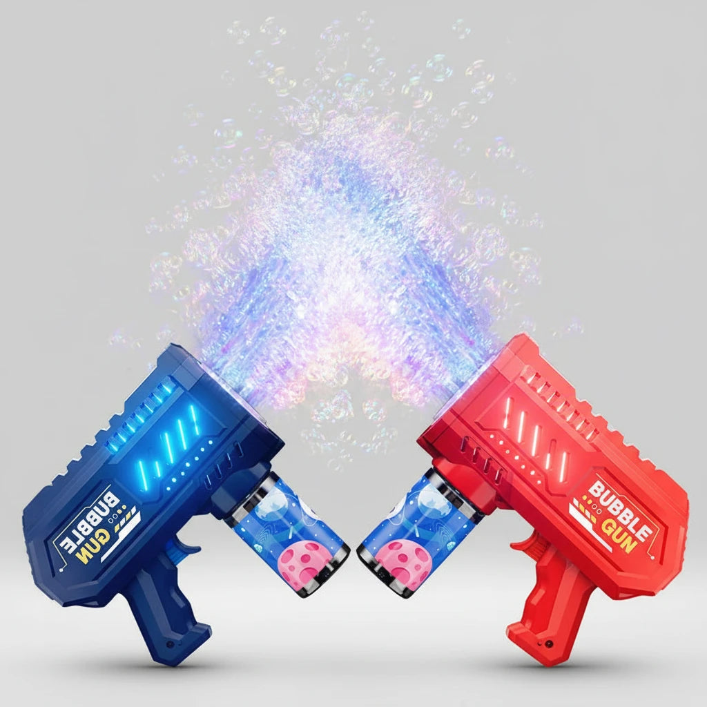 Pistolet à Bulles Automatique Lumineux pour Enfants