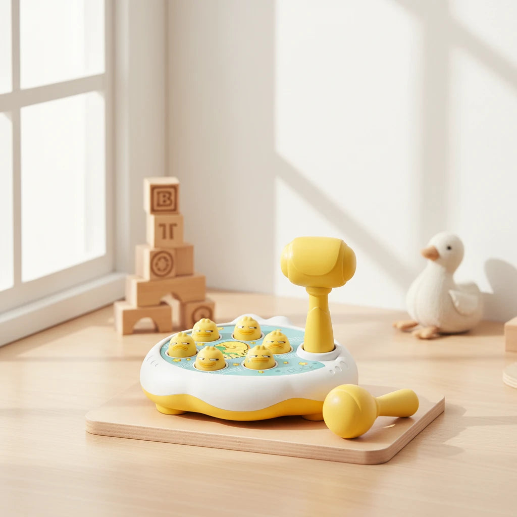 Jouet Montessori à Marteler en Bois – Canard, Grenouille ou Cochon pour Bébé dès 12 Mois