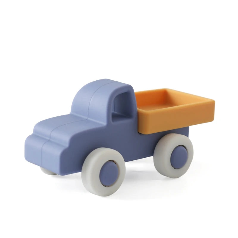 Voiture Montessori en Silicone – Jouet d'Éveil Sensoriel pour Bébé