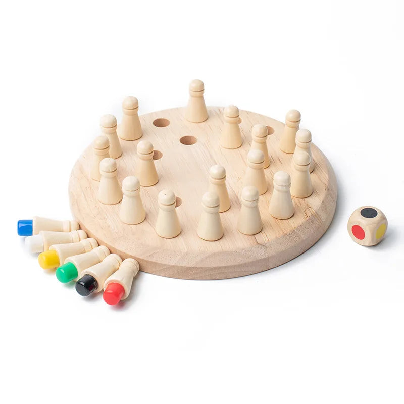 Jeu de Mémoire en Bois Montessori – Jeu d'Association des Couleurs | Puzzle Éducatif | Développe la Mémoire et la Concentration | Dès 3 Ans