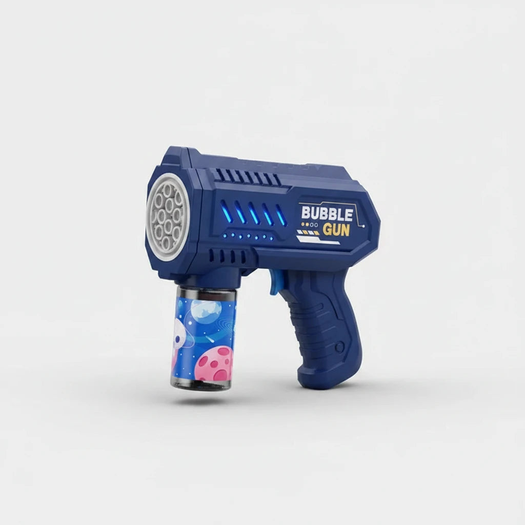 Pistolet à Bulles Automatique Lumineux pour Enfants