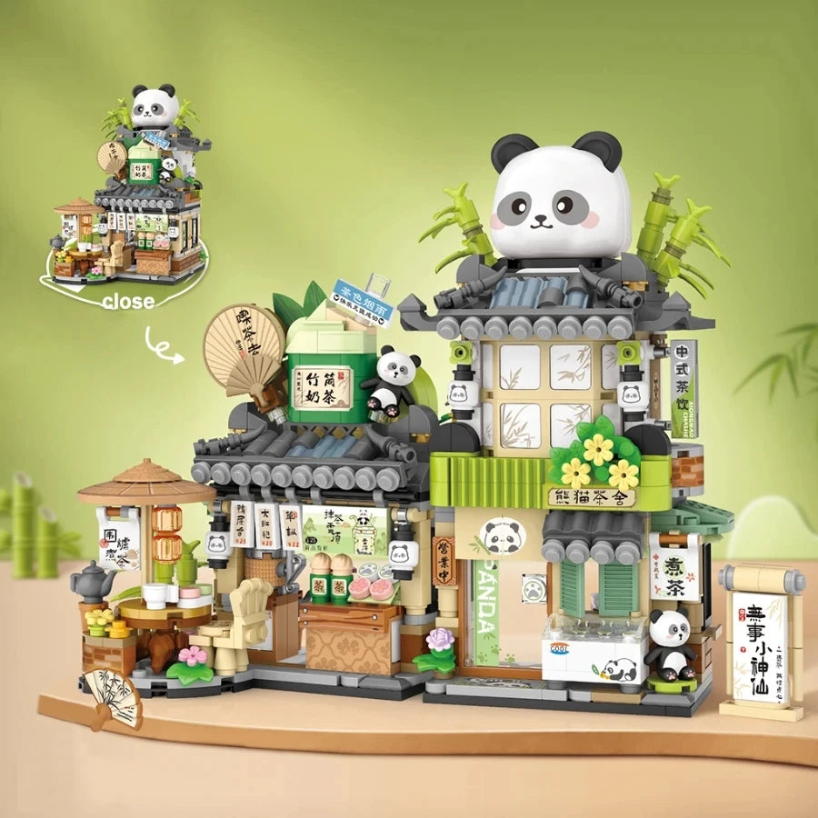 Mini Boutique Japonaise à Construire – Série Street View | Kit de Blocs de Construction pour Enfants &amp; Collectionneurs