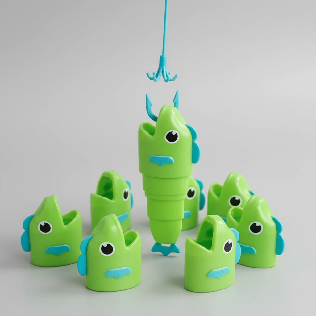 Jeu de Pêche Montessori Magnétique – Le Jeu Éducatif qui Développe la Motricité en S'Amusant !