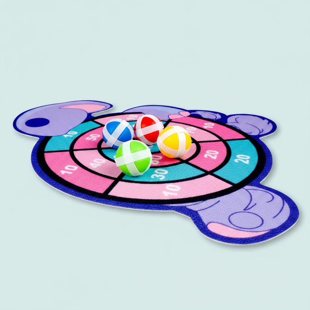 Jeu de Fléchettes Enfant avec Balles Velcro – Jeu Éducatif Montessori | Cible Murale pour Intérieur | Développe la Précision et la Motricité | Dès 3 Ans