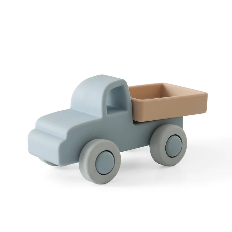 Voiture Montessori en Silicone – Jouet d'Éveil Sensoriel pour Bébé