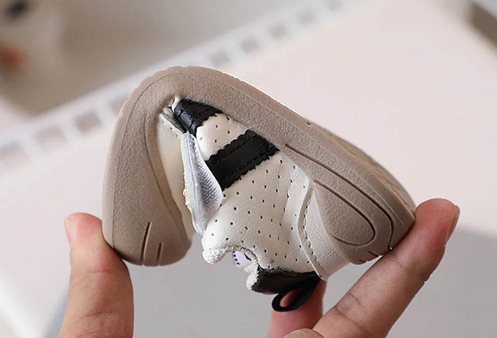 Sneakers Bébé Cuir Souple — Premiers PasChaussures Bébé Premiers Pas | Sneakers Souples Antidérapantes en Cuir PU pour Fille et Garçon