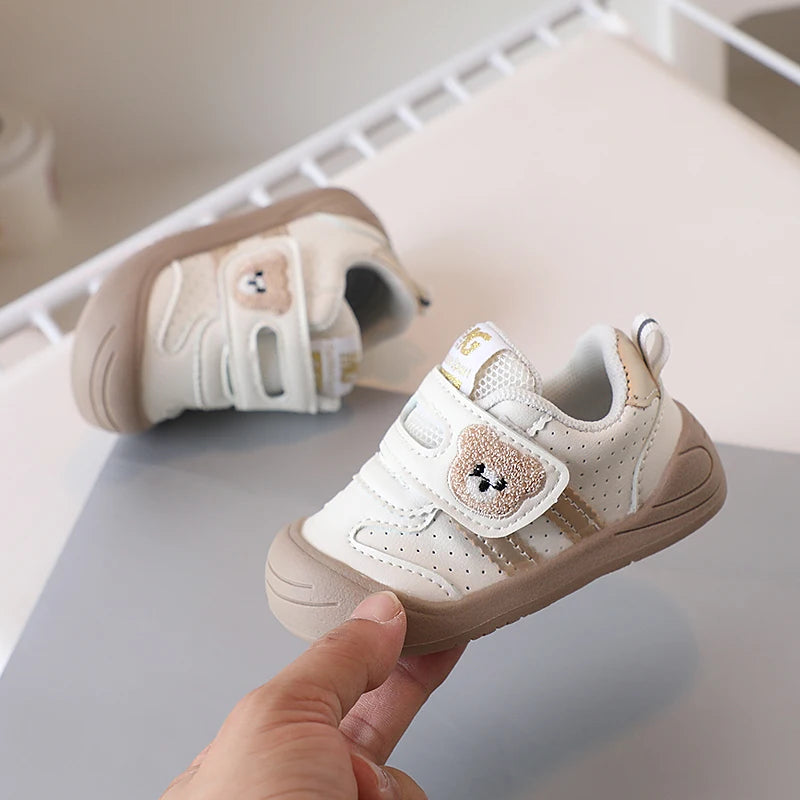Sneakers Bébé Cuir Souple — Premiers PasChaussures Bébé Premiers Pas | Sneakers Souples Antidérapantes en Cuir PU pour Fille et Garçon