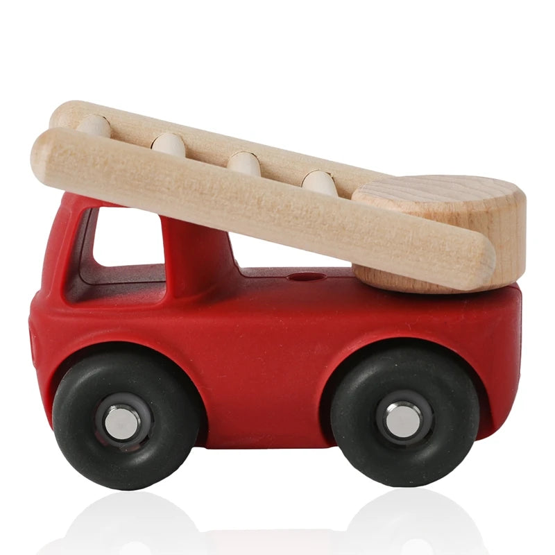 Voiture Montessori en Silicone – Jouet d'Éveil Sensoriel pour Bébé