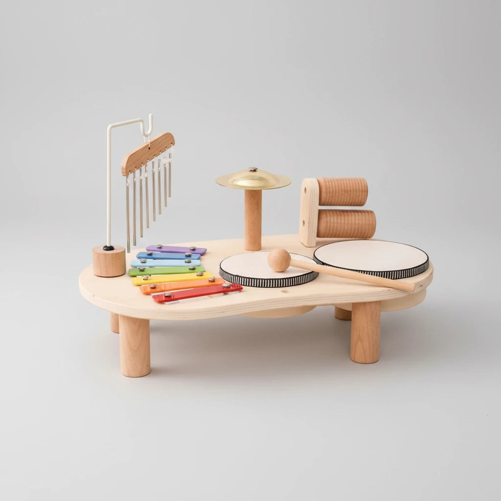 Baby Educational Toys Wooden Aeolian Bells Montessori Children's Musical Toys Xylophone Newborn Birthday Gifts Music Table Toys